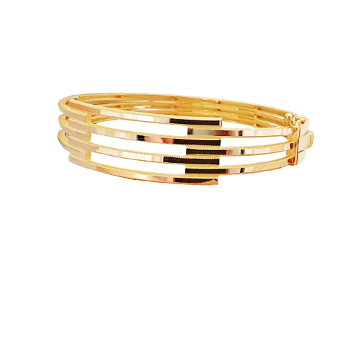 Ajda 4'lü Kaburga Altın Kelepçe Bilezik