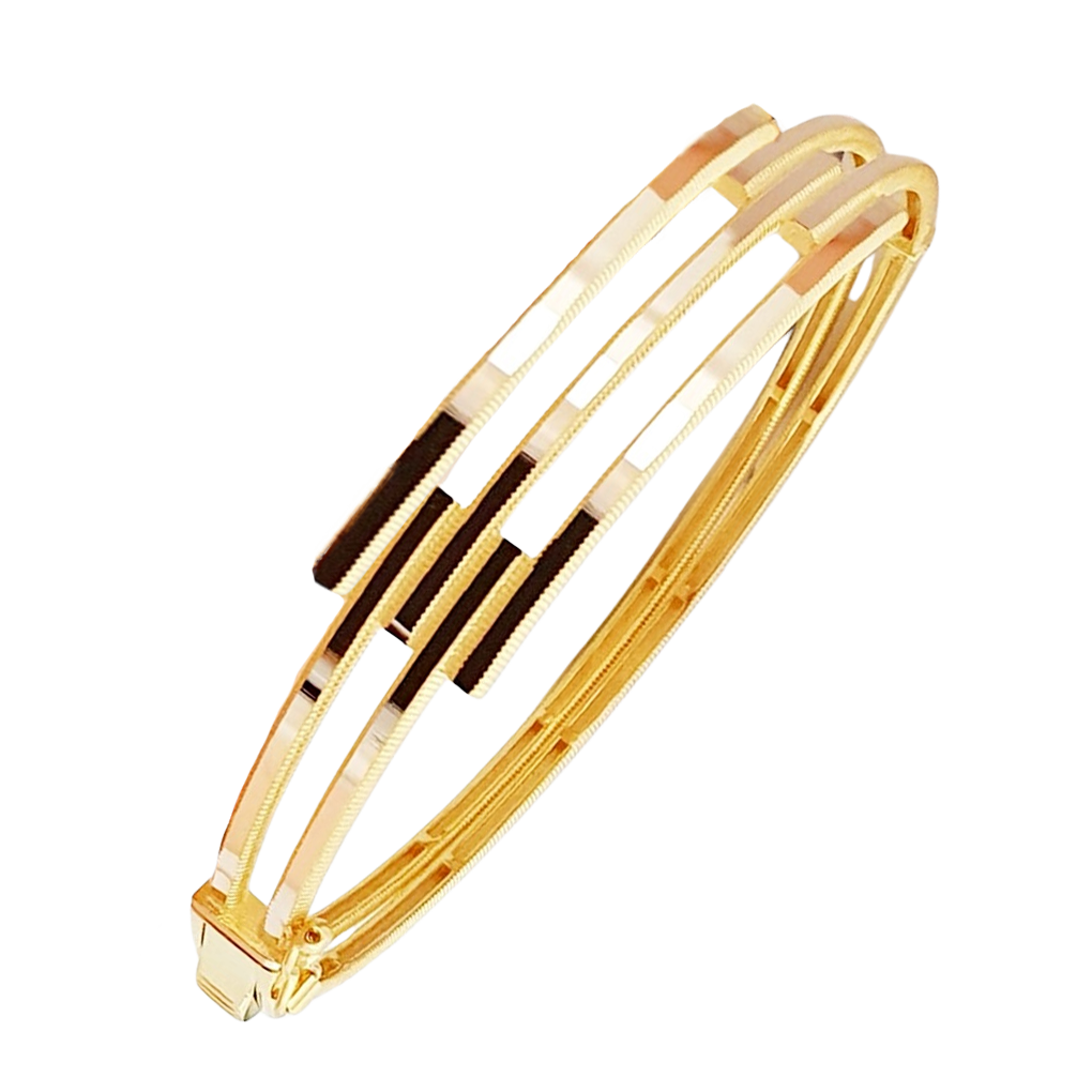 Ajda Üçlü Kaburga Altın Kelepçe Bilezik