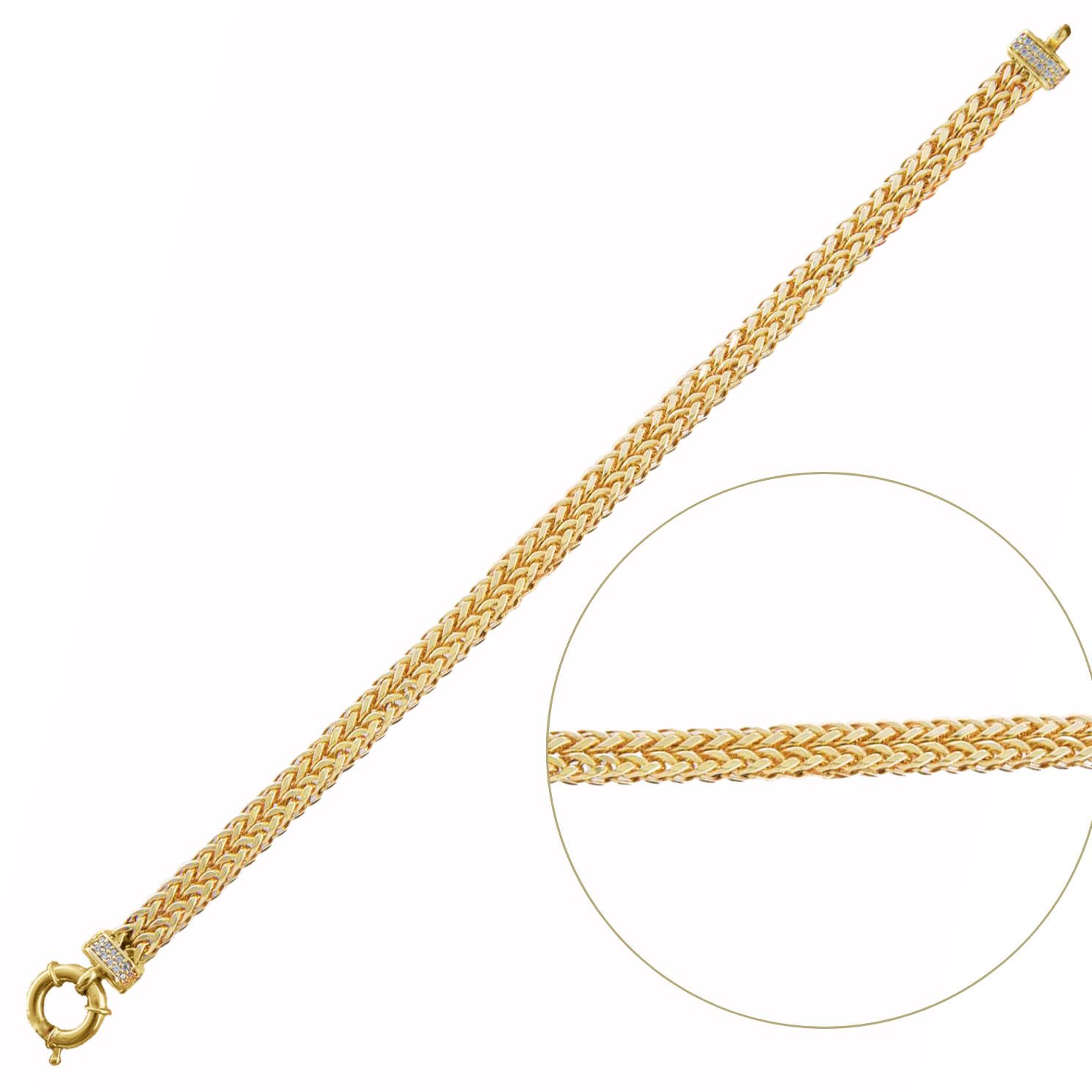 Altın Double Sıralı  Bileklik