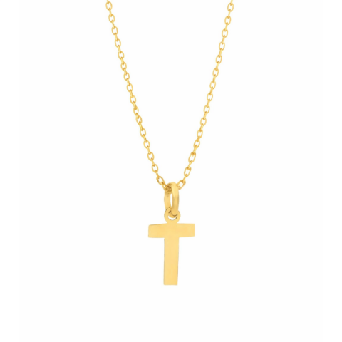 Altın Sade Harf Kolye