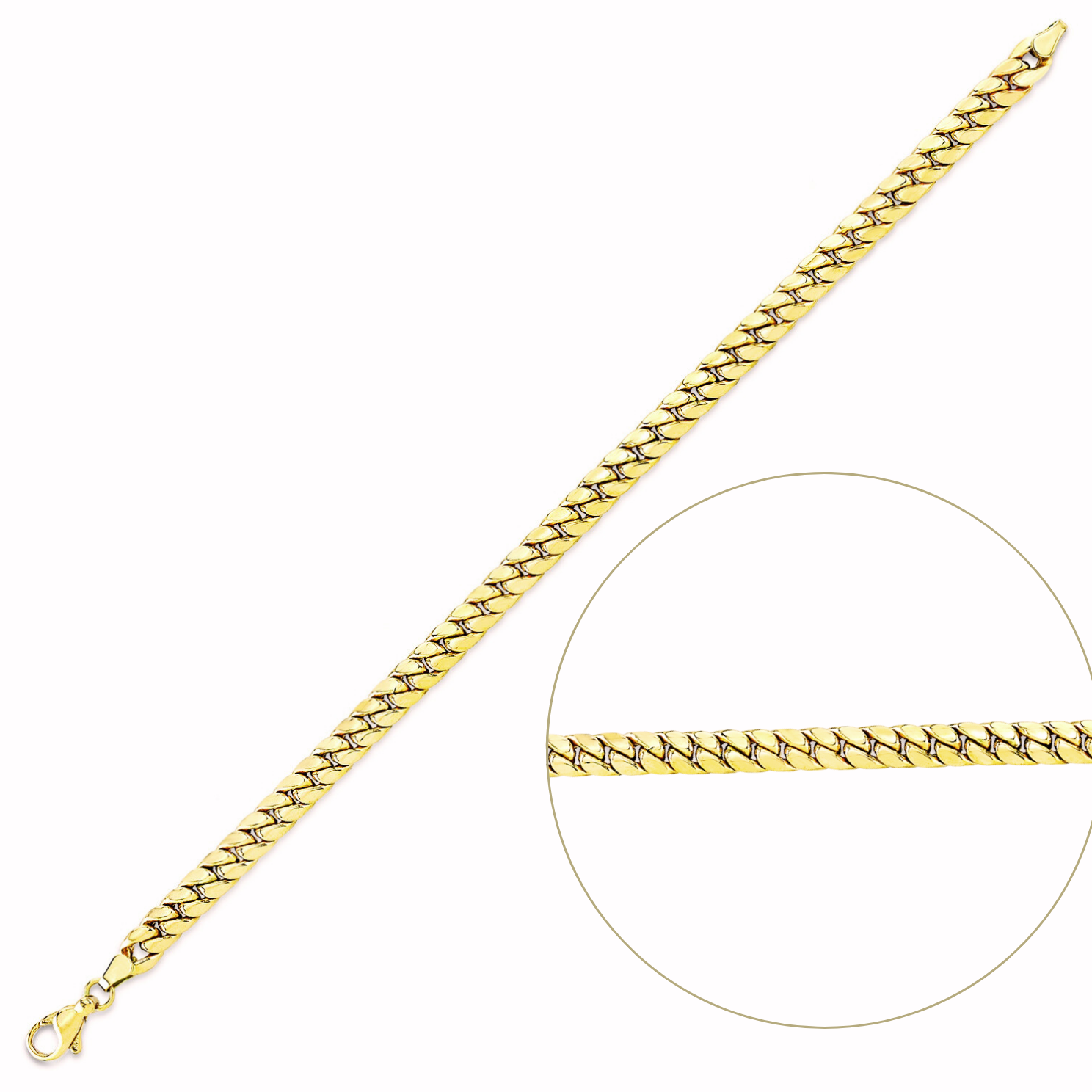 Altın Sık Gurmet Zincir  Bileklik