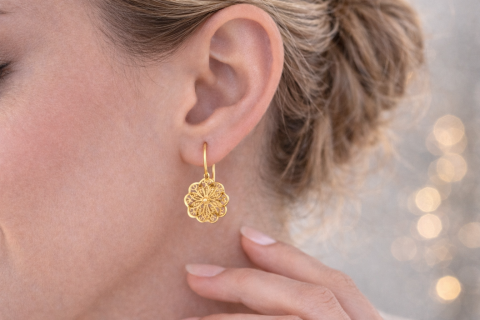 Altın Telkari Modeli Sallantılı Küpe