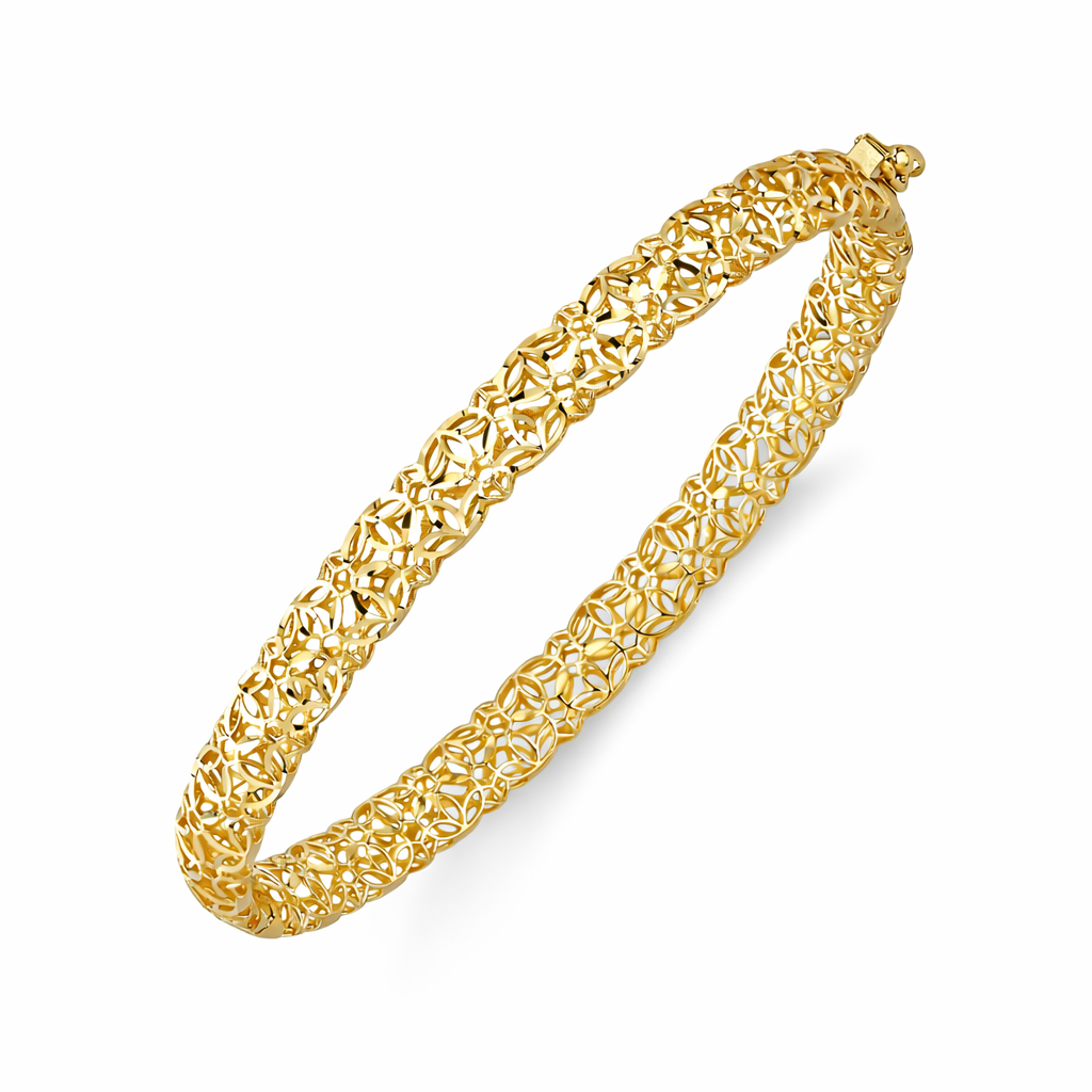 Altın Özel İşlemeli Kelepçe