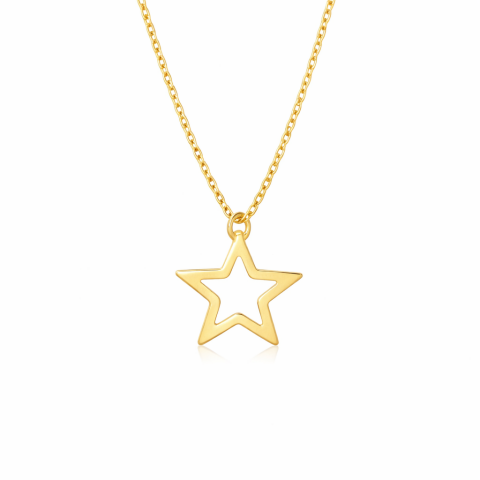 Altın Yıldız Kolye