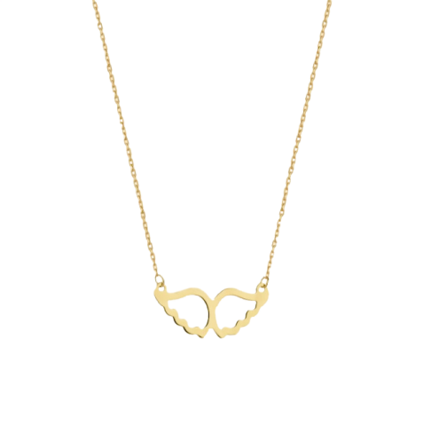 Altın Melek Kanadı Kolye