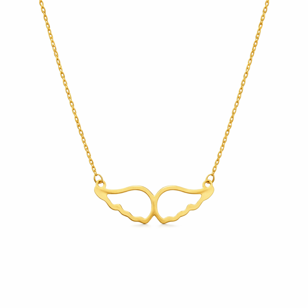 Altın Melek Kanadı Kolye