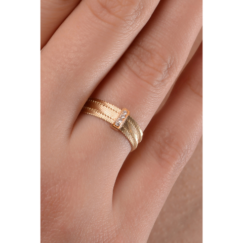 Altın Trabzon Hasır Yüzük