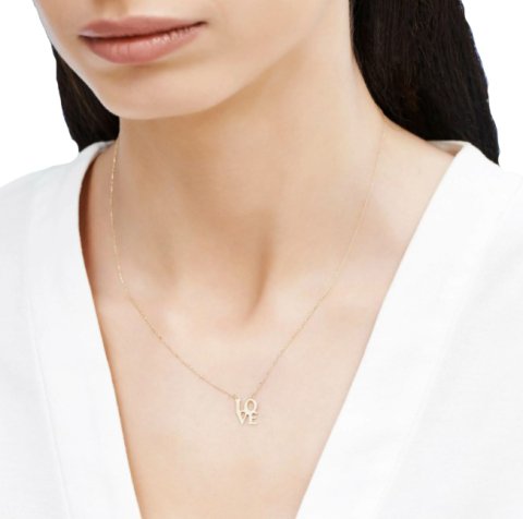 Altın LOVE Kolye