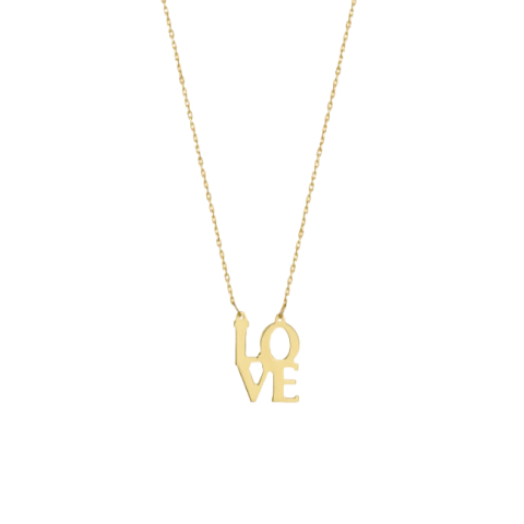 Altın LOVE Kolye