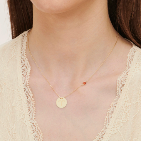 Altın Burç Koç Kolye