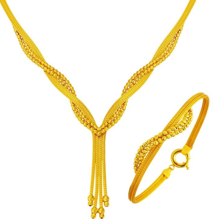 Örgülü Altın Set