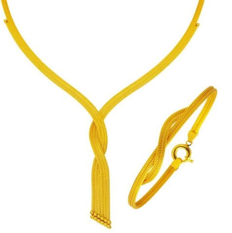 Örgülü Altın Set