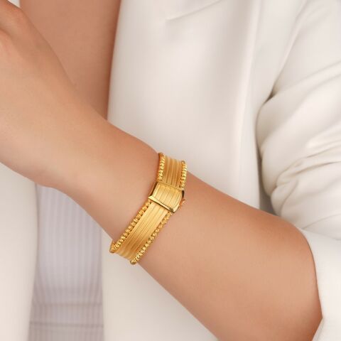 Trabzon Hasiri Dorikali Altın Kelepçe