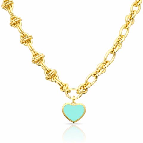 Eterna Kalpli Altın Sevgi Kolye