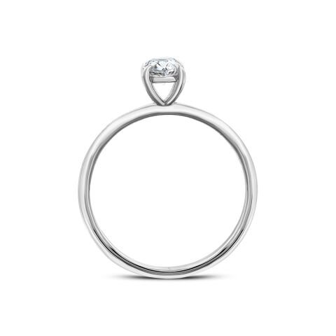 0,50 Karat Oval Pırlanta Tektaş Yüzük
