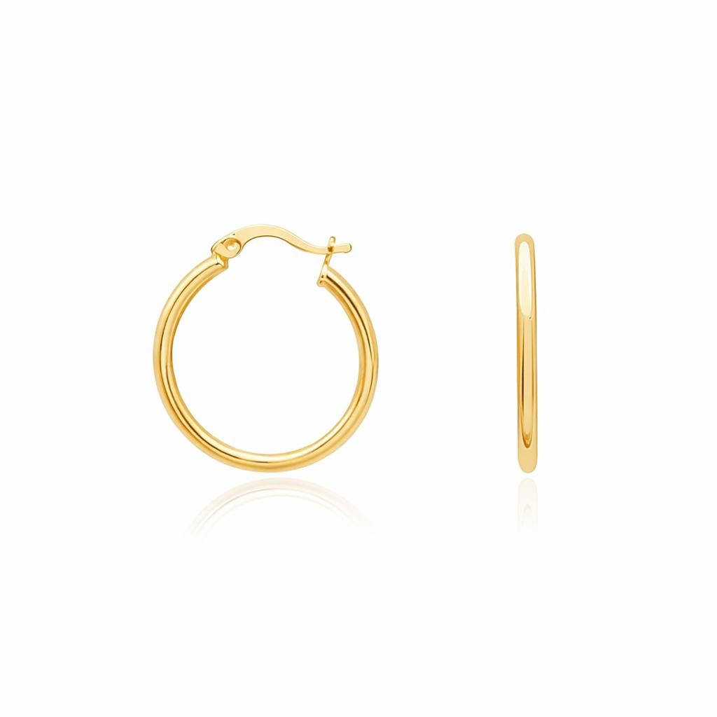 Altın İnce Halka Küpe