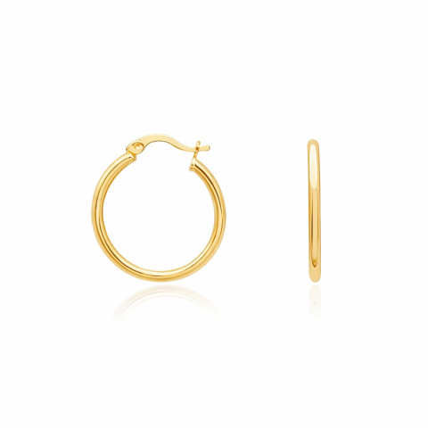 Altın İnce Halka Küpe