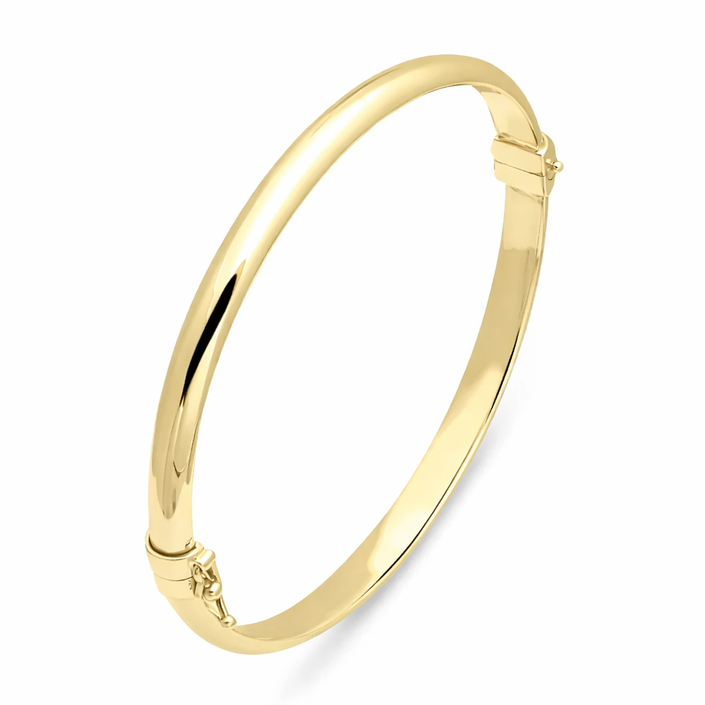 Altın Düz Bombeli Bilezik