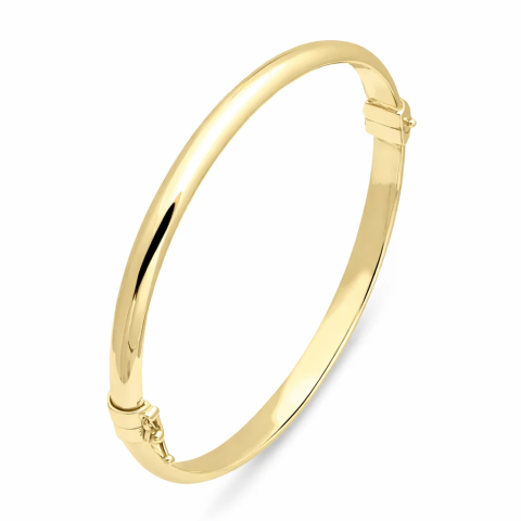 Altın Düz Bombeli Bilezik