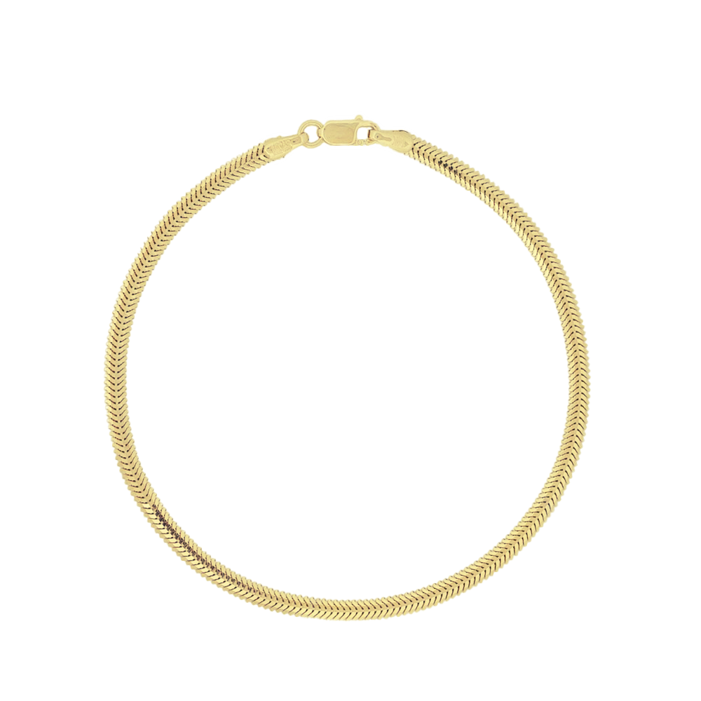 Balık Sırtı Altın Bileklik