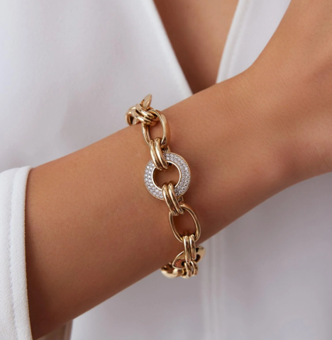 Altın Taşlı Eterna Bileklik