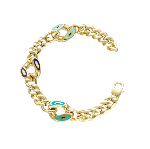 Fortuna Sarı Altın Mineli Bileklik