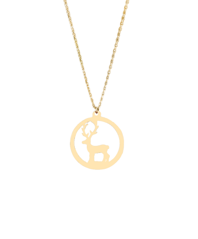 Altın Geyik Kolye