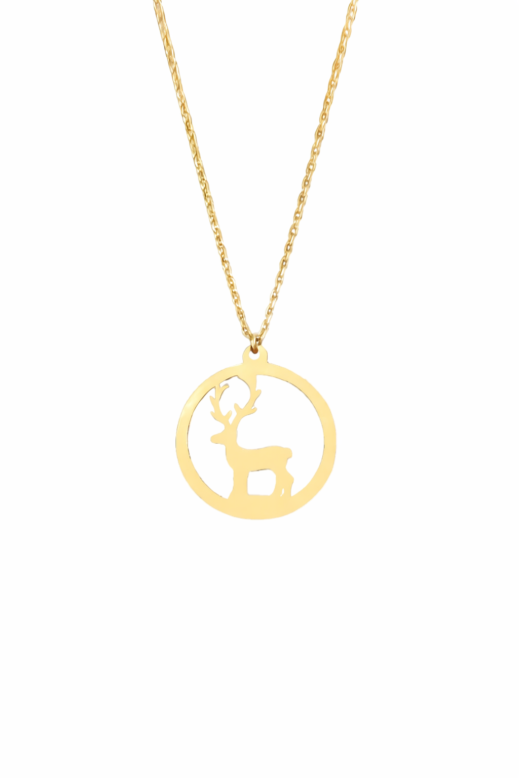 Altın Geyik Kolye