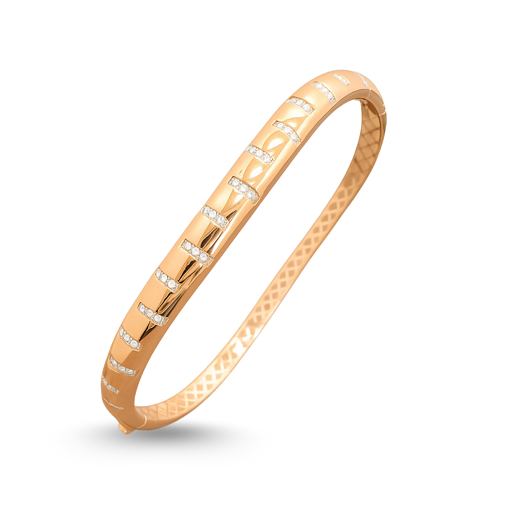 Altın Özel Tasarım Roz Kelepçe