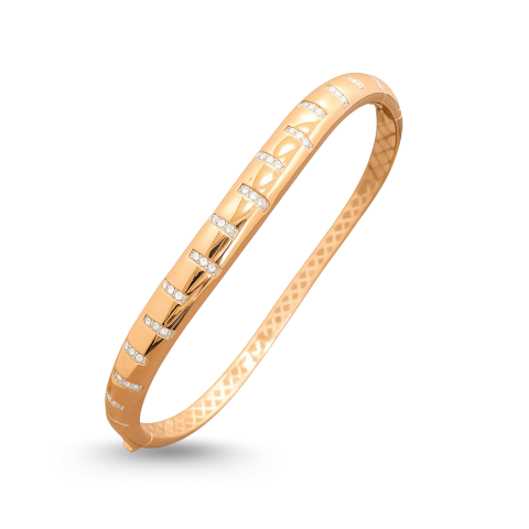 Altın Özel Tasarım Roz Kelepçe