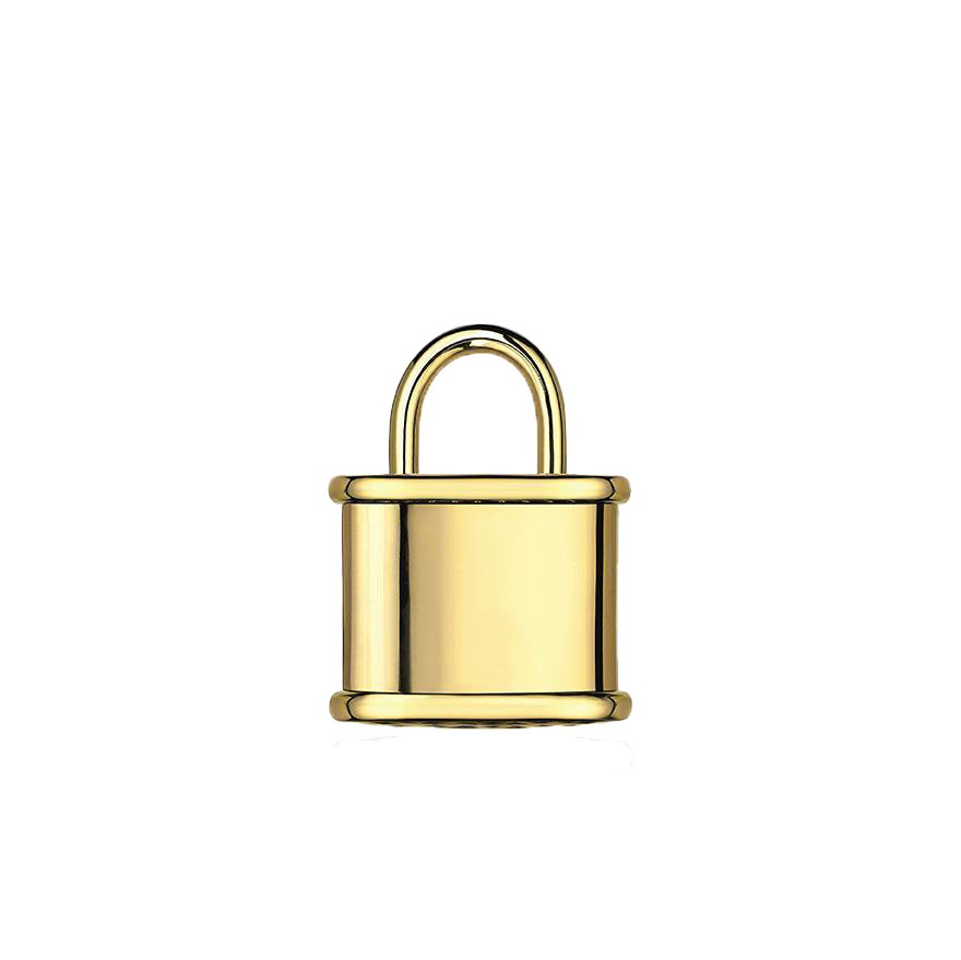 Altın Orta Boy Sade Dilek Kilidi