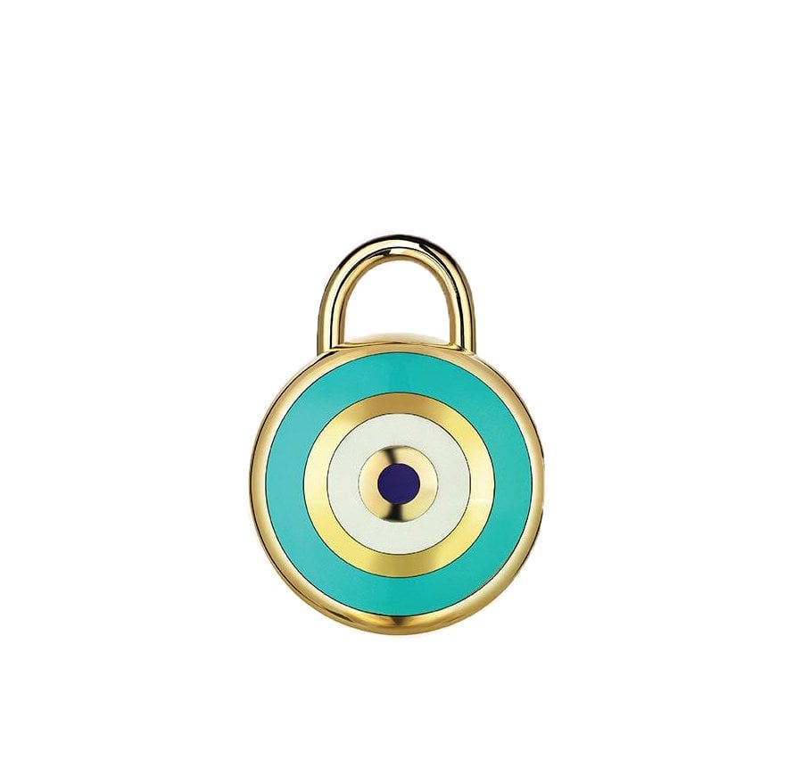 Altın Büyük Boy Turkuaz Dilek Kilidi