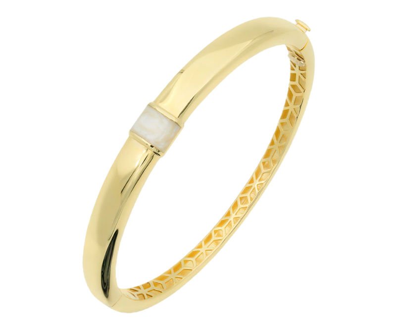 Sedef Mineli Altın Kelepçe