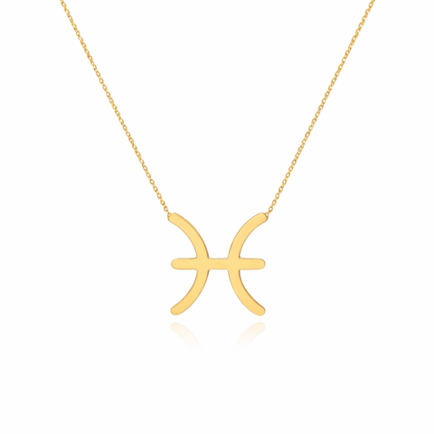 Altın Balık Burç Kolye