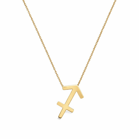 Altın Yay Burç Kolye