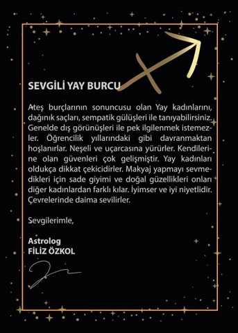 Altın Yay Burç Kolye