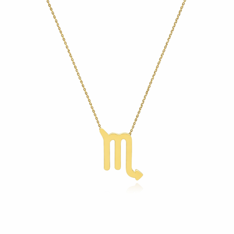 Altın Akrep Burç Kolye