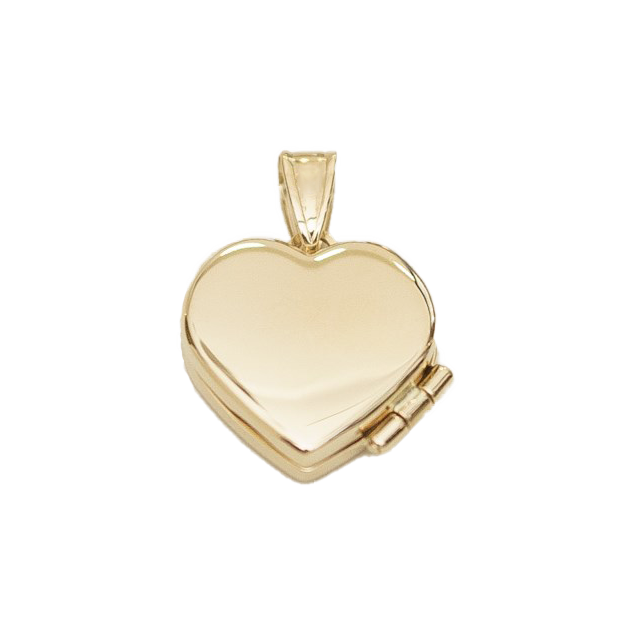 Orta Boy Kalp Madalyon Altın Uç