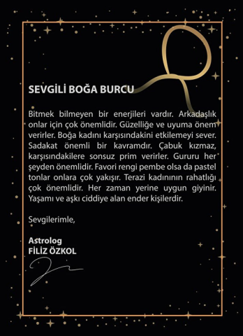 Altın Boğa Burç Kolye