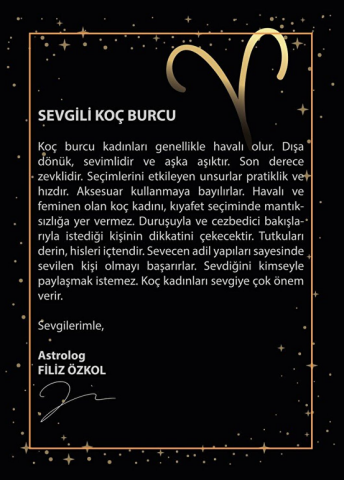 Altın Koç Burç Kolye