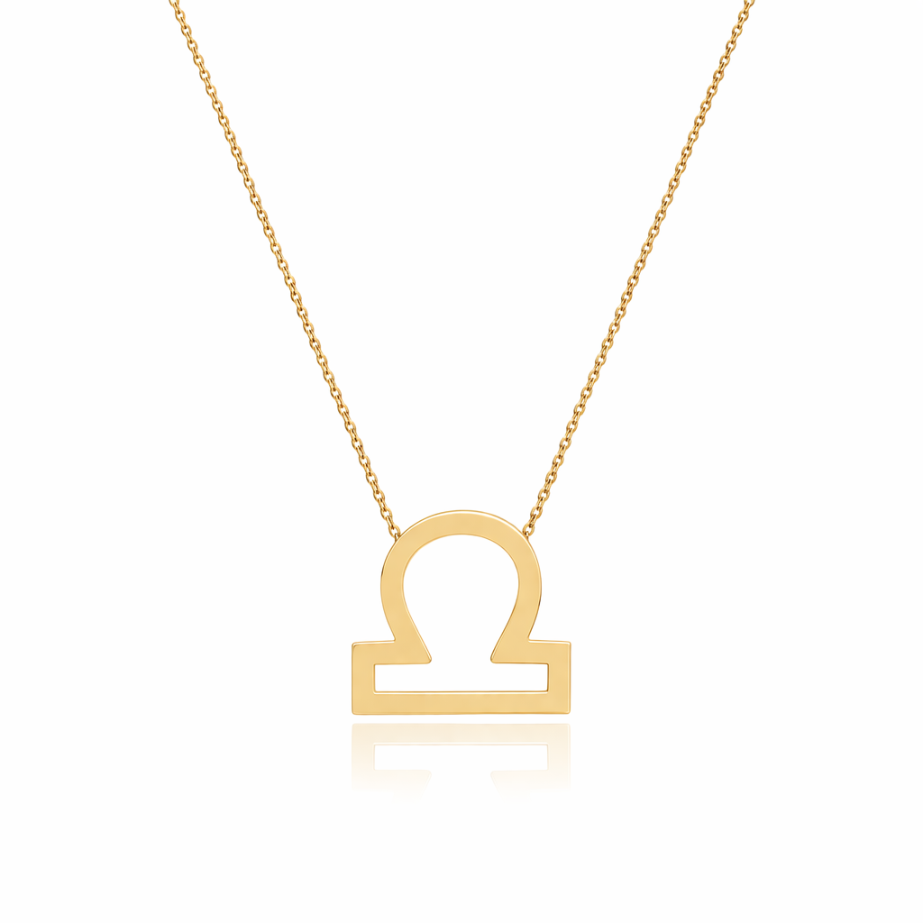 Altın Terazi Burç Kolye