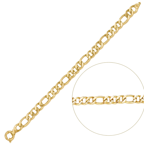 Kalın Figaro Altın Bileklik