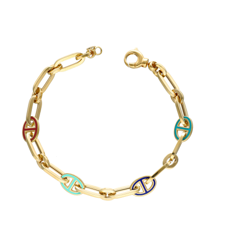 Altın Mineli Zincir Bileklik