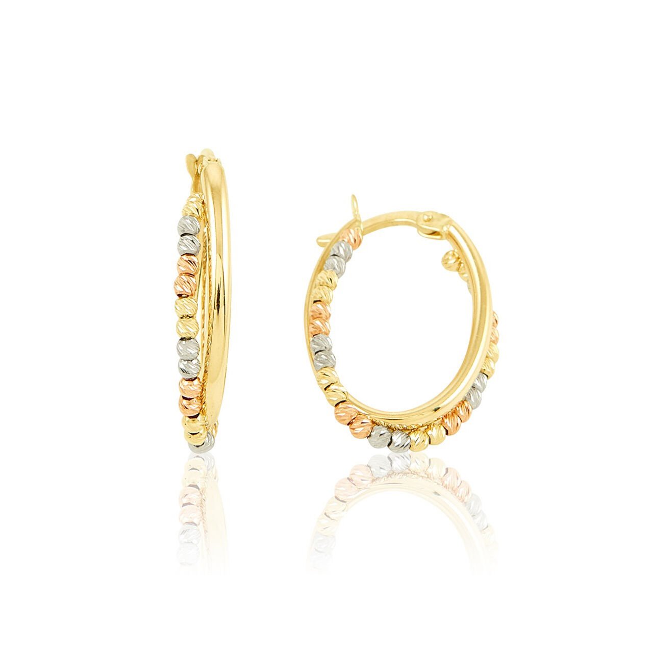 Dorikalı Altın Halka Küpe