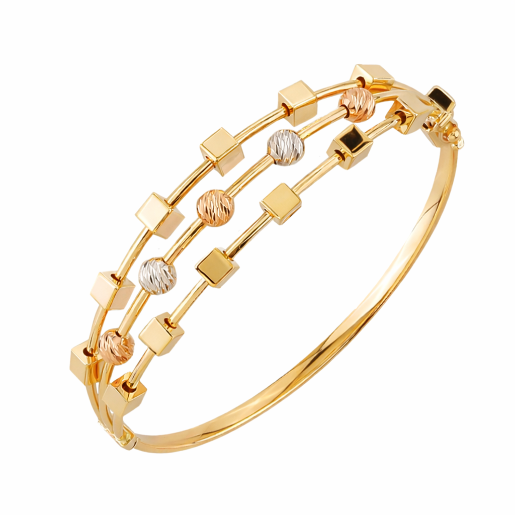 Üç Sıra Dorikalı Altın Kelepçe