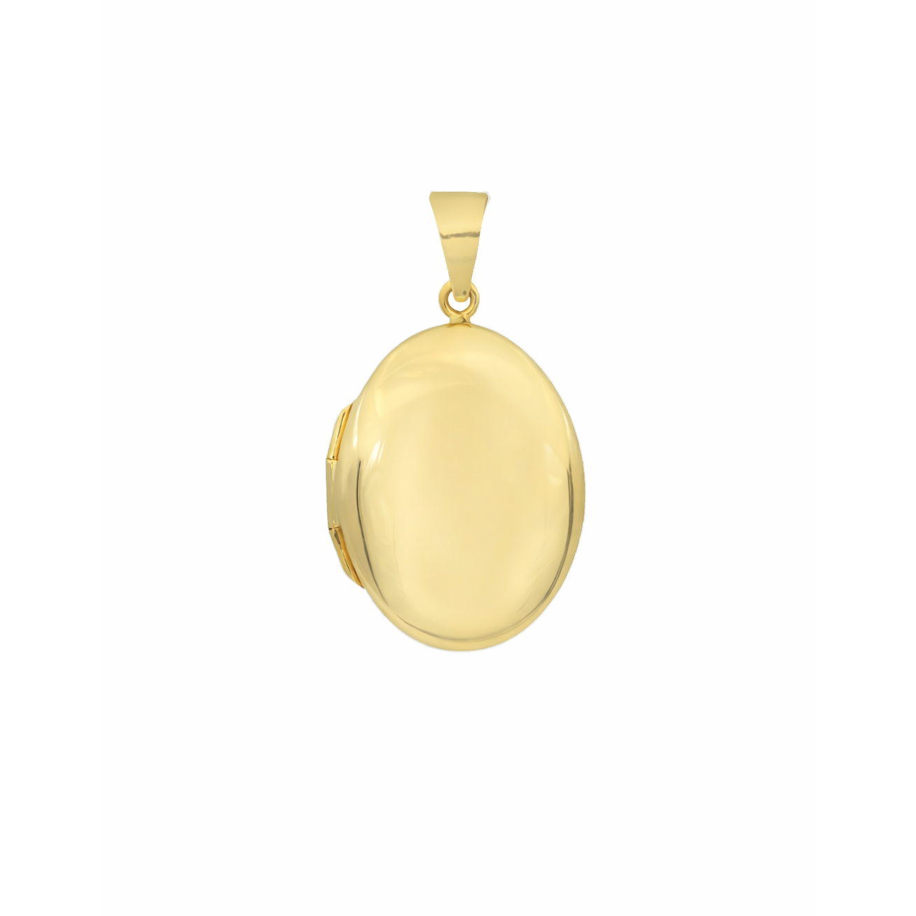 Orta Boy Oval Madalyon Altın Kolye Ucu
