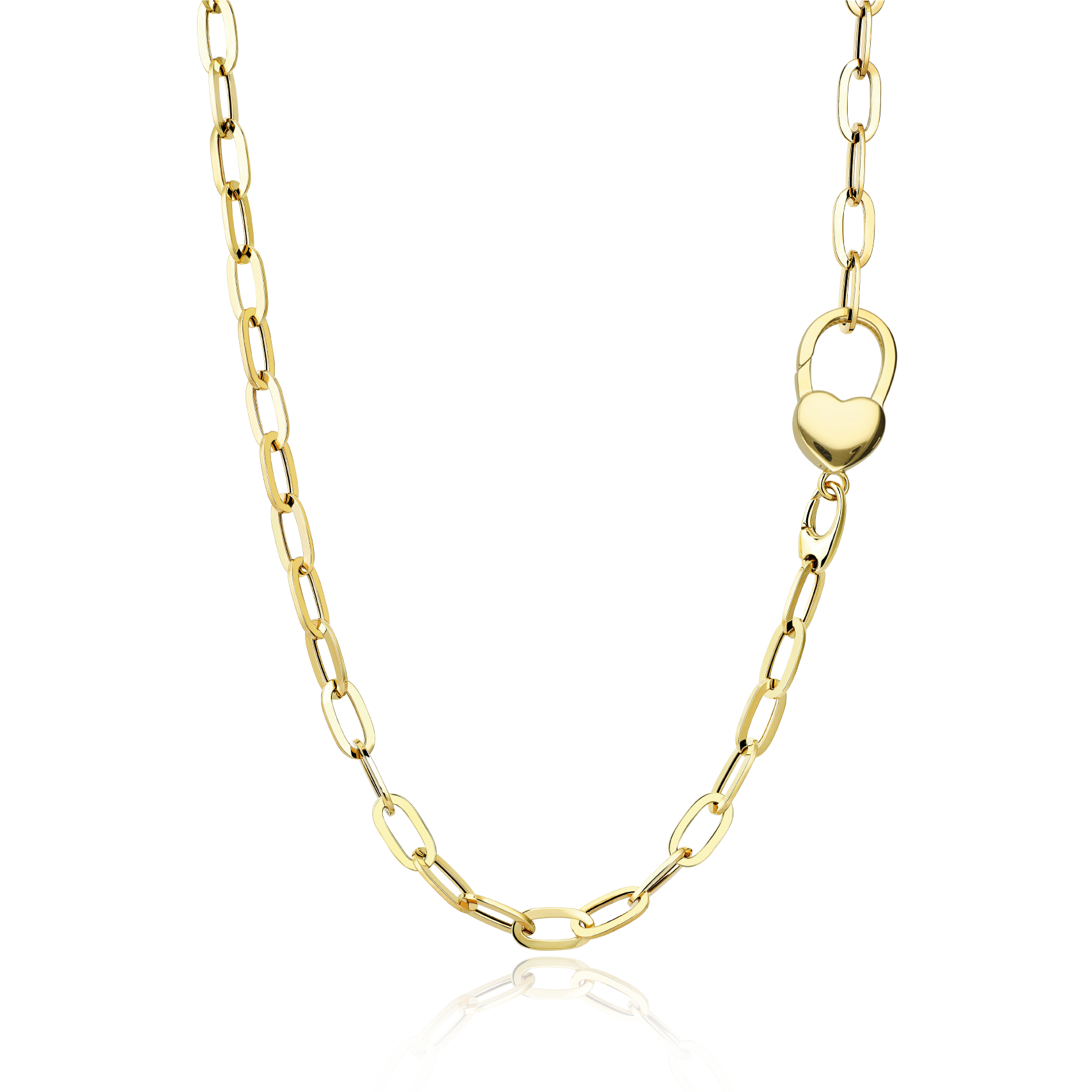 Altın Kalpli Eterna Kolye