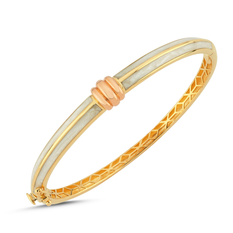 Eterna Sarı-Rose Altın Turkuaz Mineli Bilezik