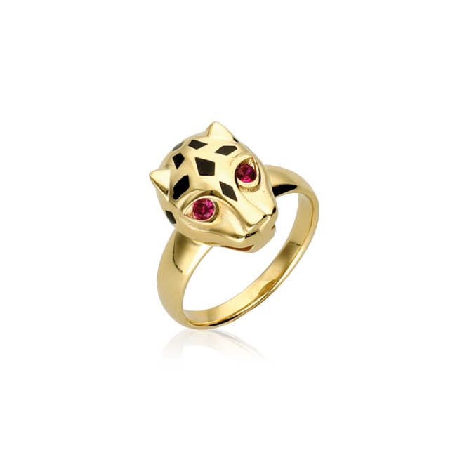 Altın Eterna Panter Yüzük