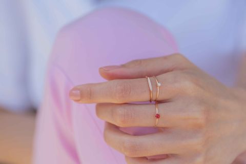 Altın Çizgi Yüzük